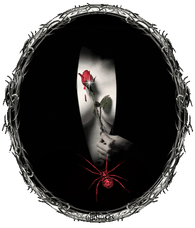 Gif animé gothique tose rouge